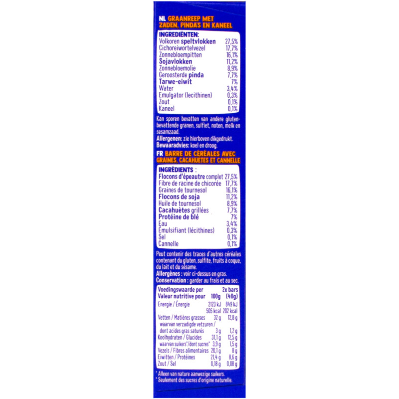 Een afbeelding van Holie's Crunchy bar protein peanut