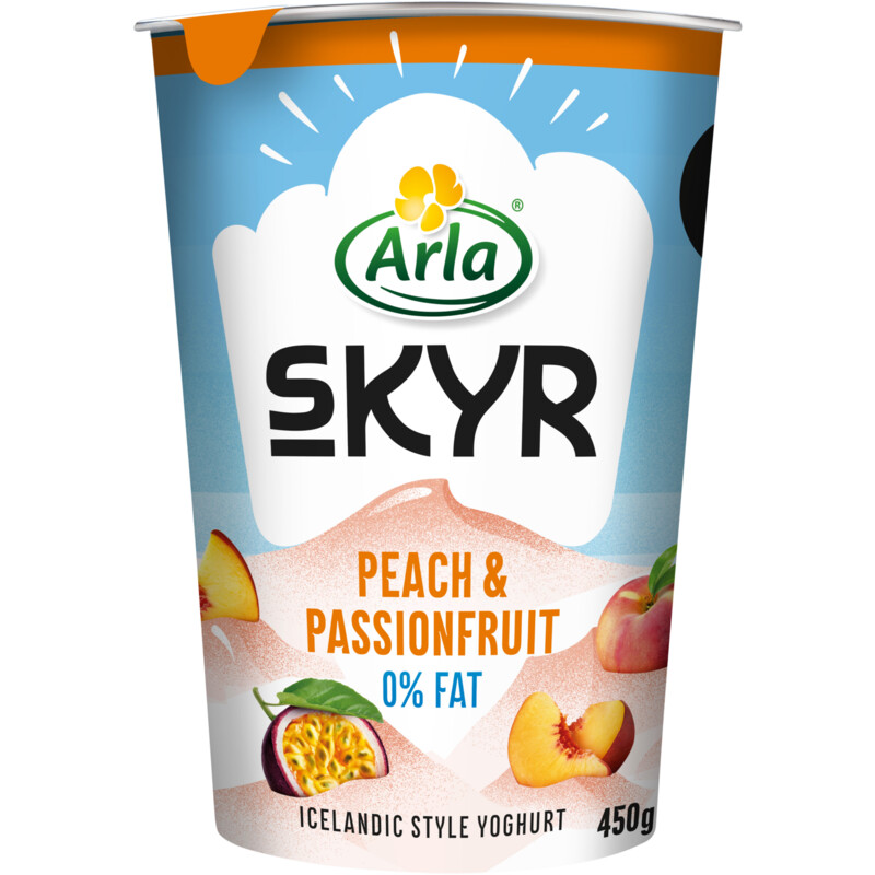 Een afbeelding van Arla Skyr peach & passionfruit 0% fat