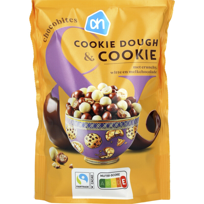 Een afbeelding van AH Chocobites cookie dough & cookie