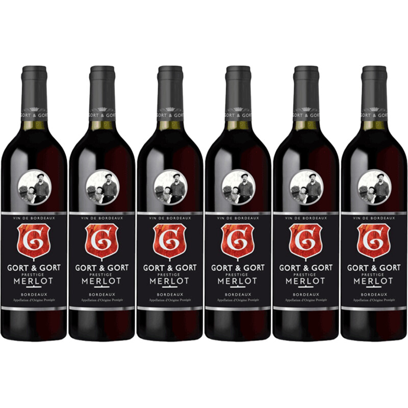 Een afbeelding van Gort & Gort Prestige merlot 6 flessen