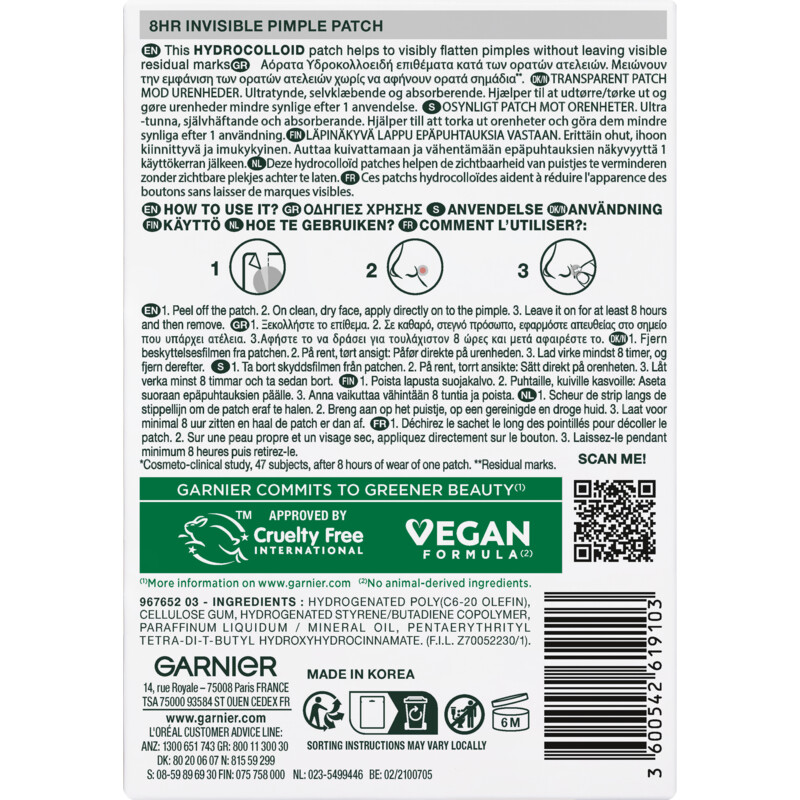 Een afbeelding van Garnier Pimple patch