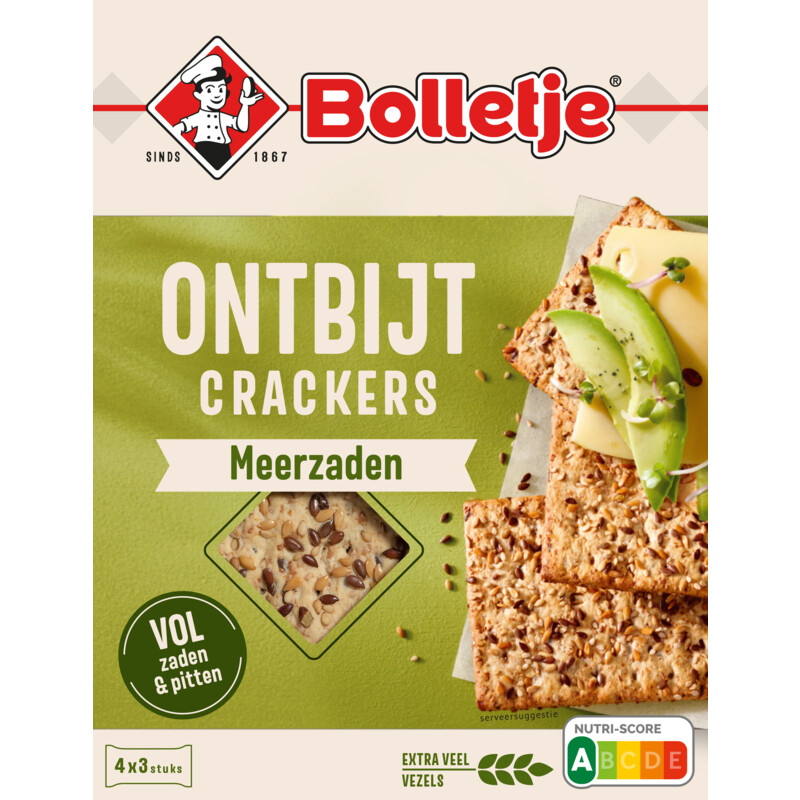 Een afbeelding van Bolletje Ontbijtcrackers Meerzaden