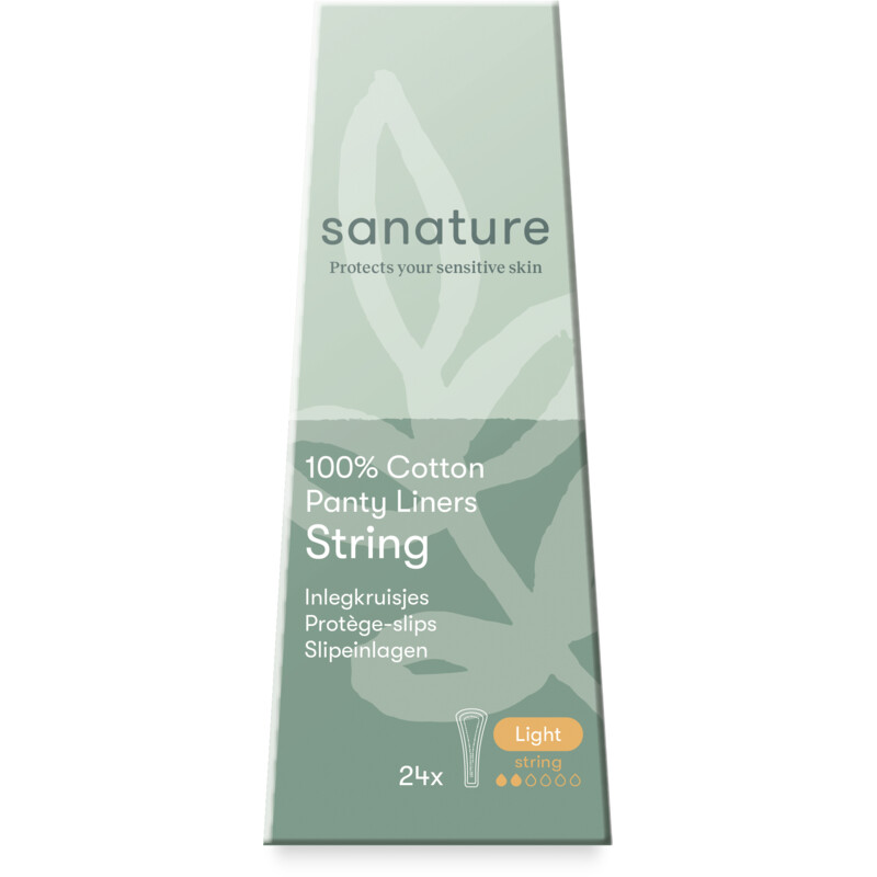 Een afbeelding van Sanature 100% Katoenen inlegkruisjes string