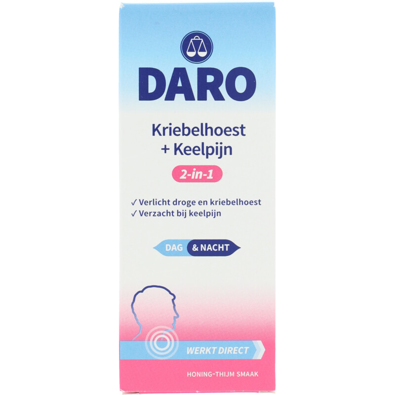Een afbeelding van Daro 2-in-1 kriebelhoest + keelpijn