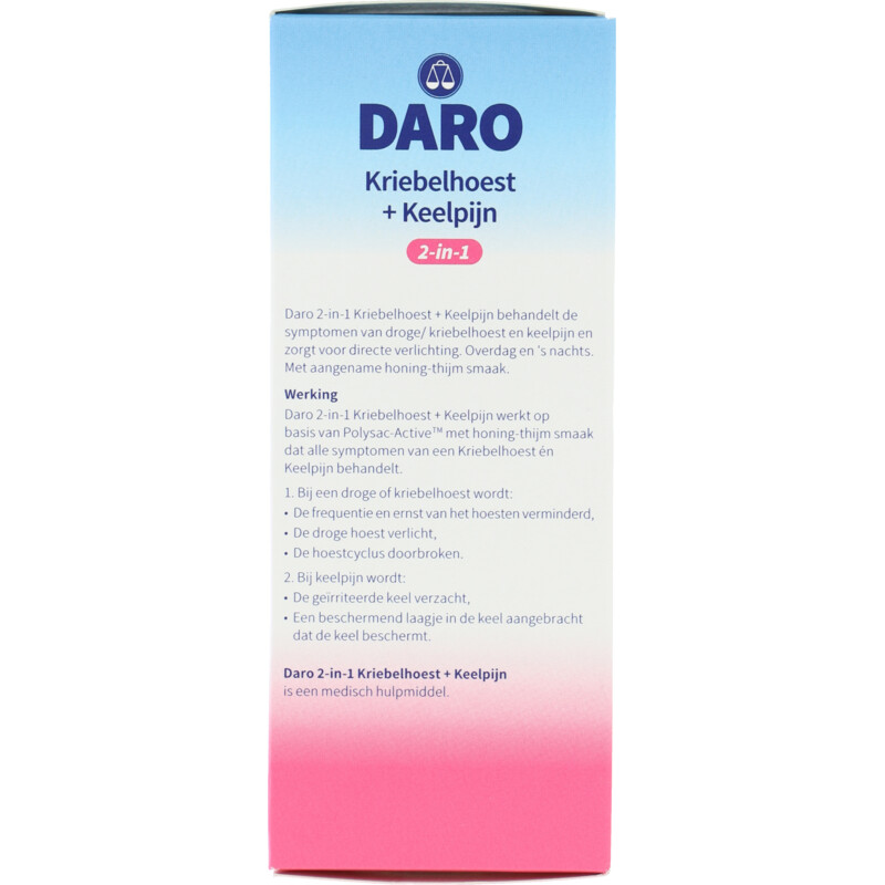 Een afbeelding van Daro 2-in-1 kriebelhoest + keelpijn