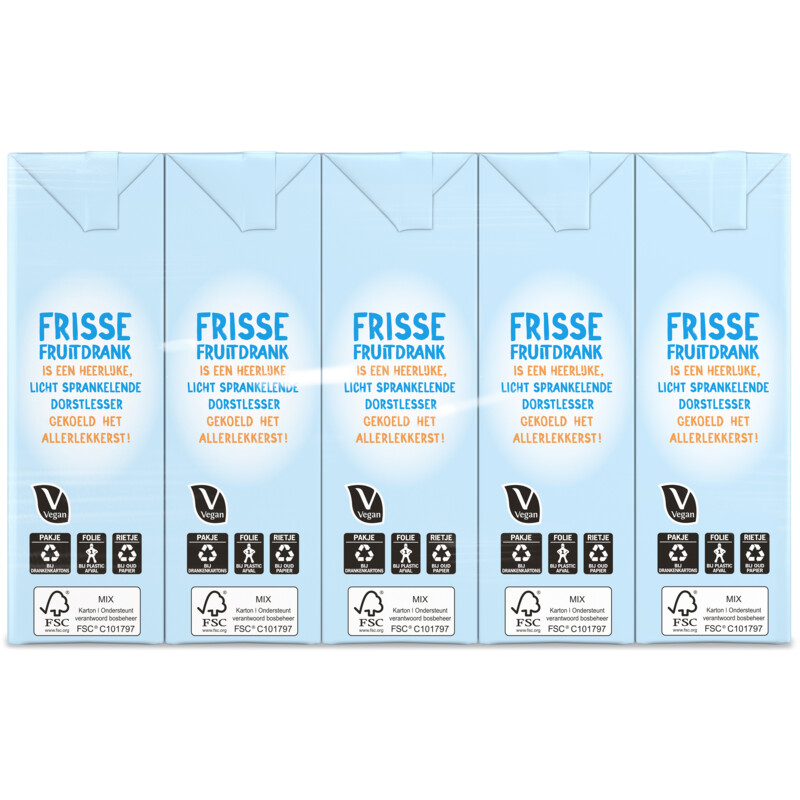 Een afbeelding van AH Frisse fruitdrank appel-perzik 1kcal