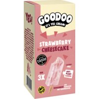 Een afbeelding van Goodoo Strawberry cheesecake