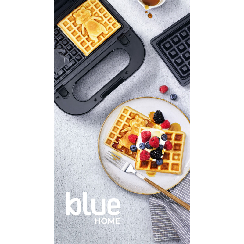 Een afbeelding van Blue Home 3-in-1 wafelijzer zwart