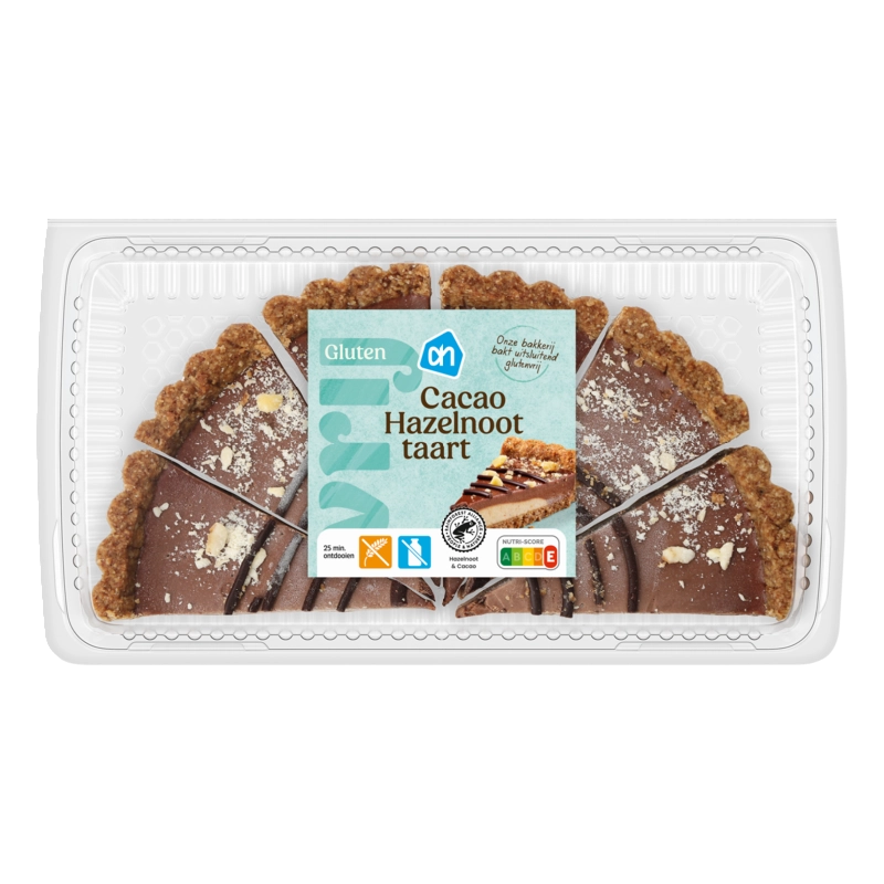 AH Glutenvrij Cacao hazelnoot taart