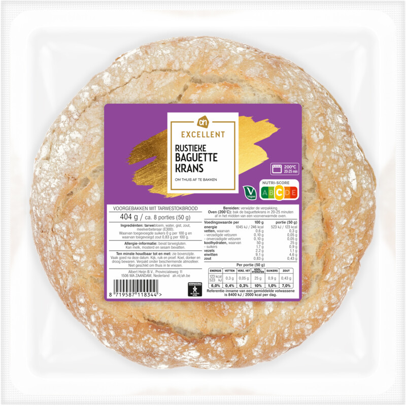 Een afbeelding van AH Excellent Rustieke baguette krans