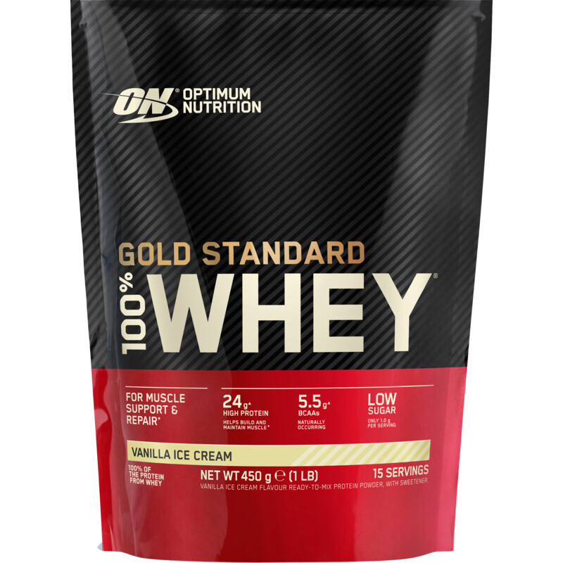 Een afbeelding van Optimum Nutrition Gold standard 100% whey vanilla cream