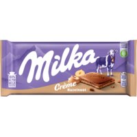 Een afbeelding van Milka Chocoladereep hazelnoot crème