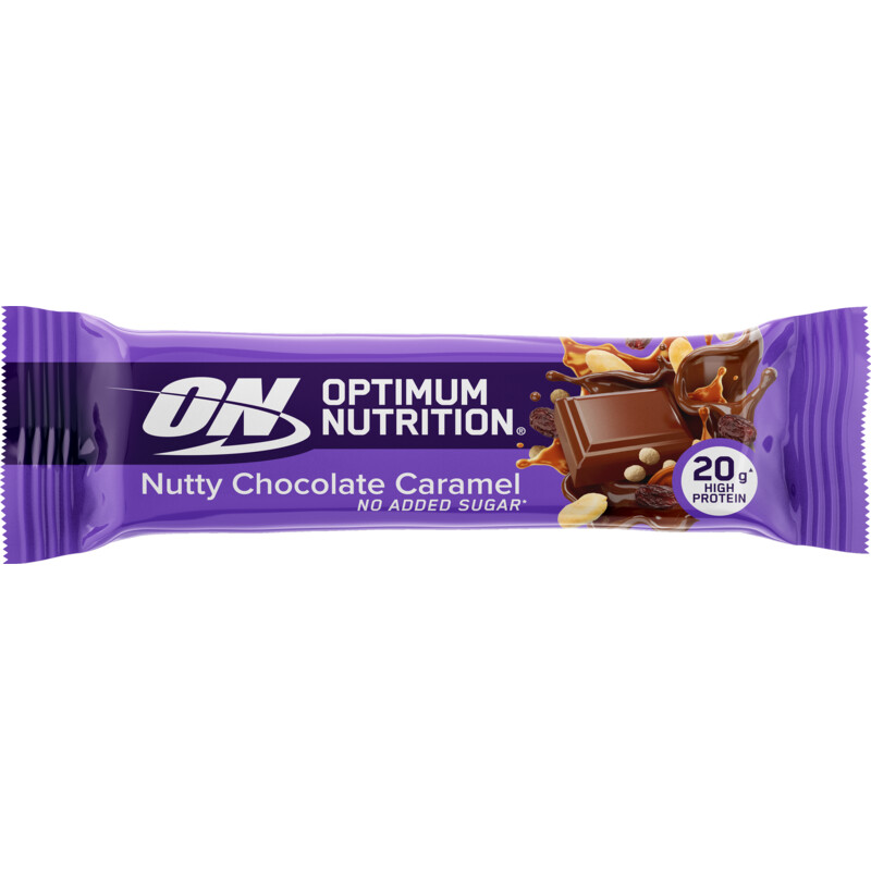 Een afbeelding van Optimum Nutrition Nutty chocolate caramel bar