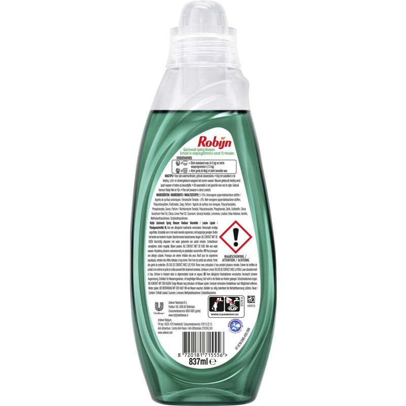 Een afbeelding van Robijn Quickwash spring blossom wasmiddel