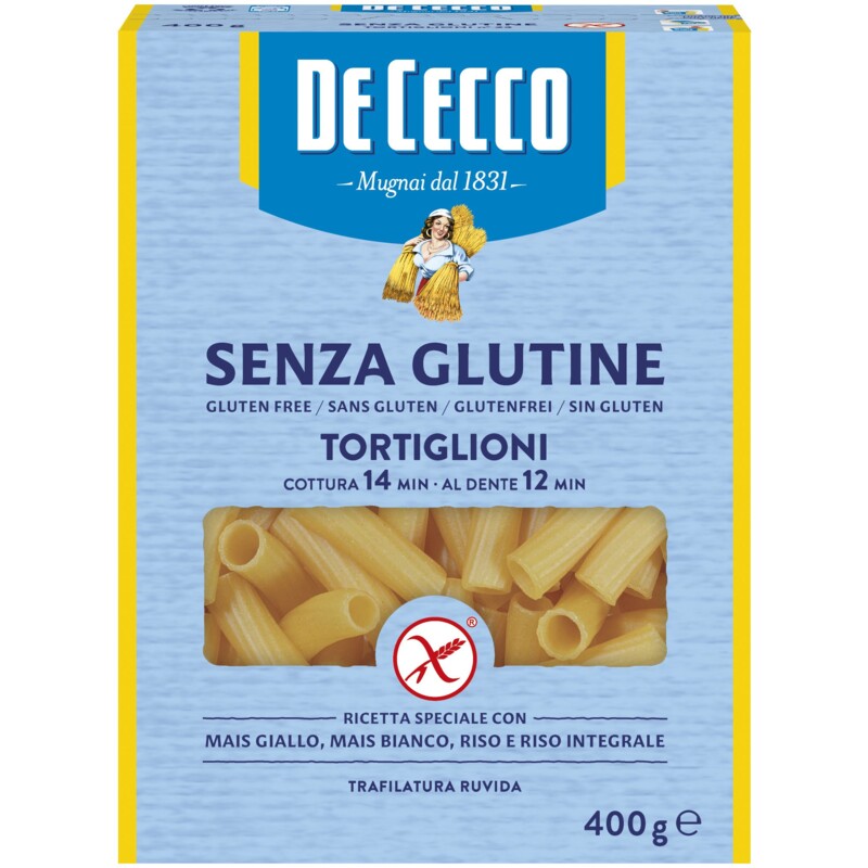 Een afbeelding van De Cecco Tortiglioni glutenvrij