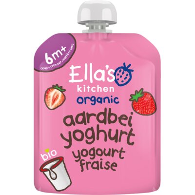 pdp-image-Ella's kitchen Biologische Aardbeien yoghurt 6m+