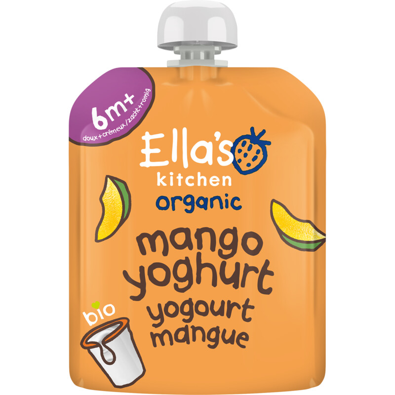 Een afbeelding van Ella's kitchen Mango yoghurt 6m+