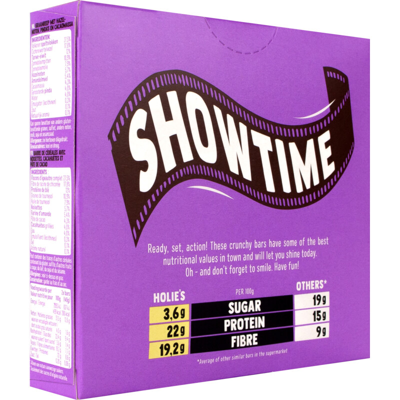 Een afbeelding van Holie's Crunchy bar protein chocolate chip