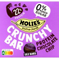 Een afbeelding van Holie's Crunchy bar protein chocolate chip