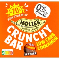 Een afbeelding van Holie's Crunchy bar low carb cinnamon