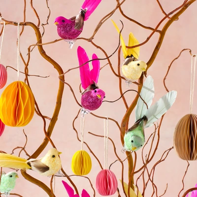 pdp-image-AH Honeycomb hanger ei geel 6cm