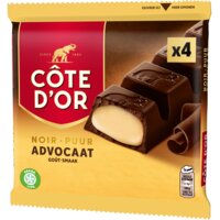 Een afbeelding van Côte d'Or Reep puur met advocaat 4-pack