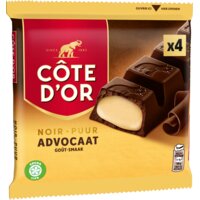 Een afbeelding van Côte d'Or Reep puur met advocaat 4-pack