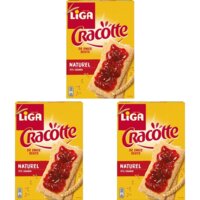 Een afbeelding van Liga Cracotte Crackers Naturel 3-pack