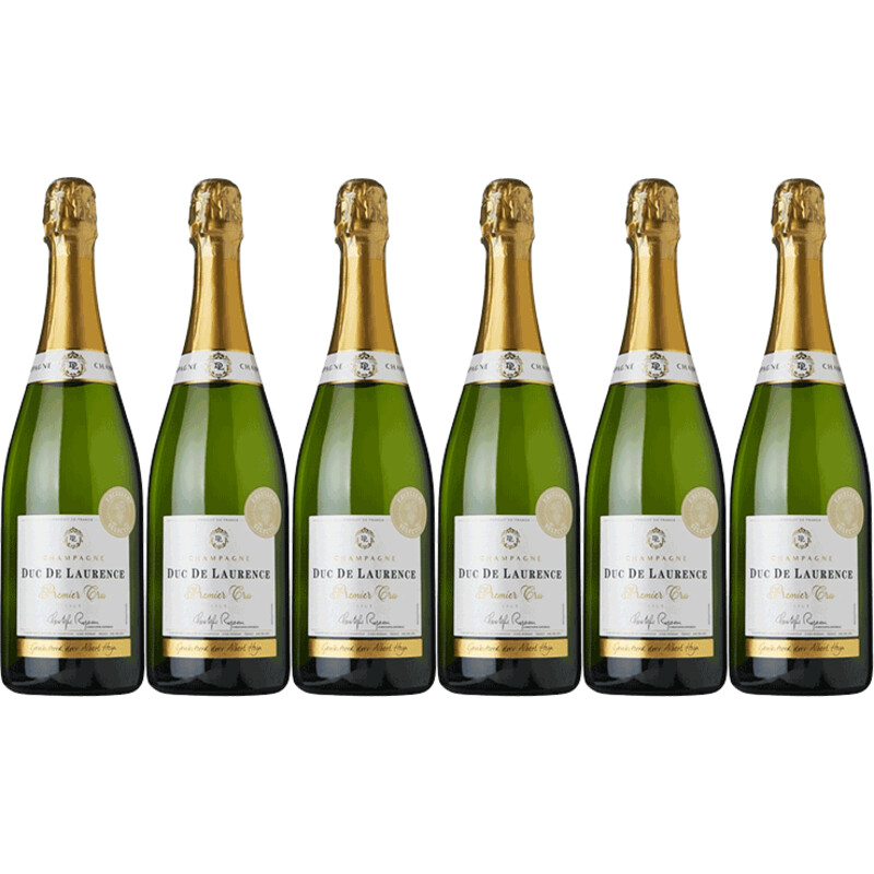 Een afbeelding van AH Excellent Selectie champagne brut Cru 6 flessen