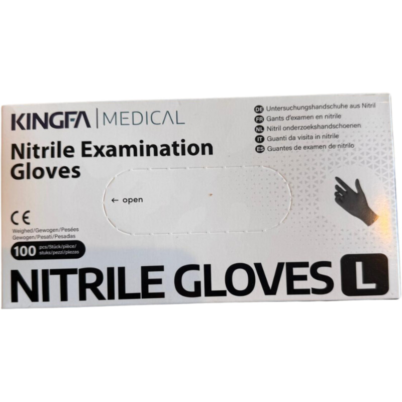 Een afbeelding van Grill Fanatics Nitril handschoenen zwart