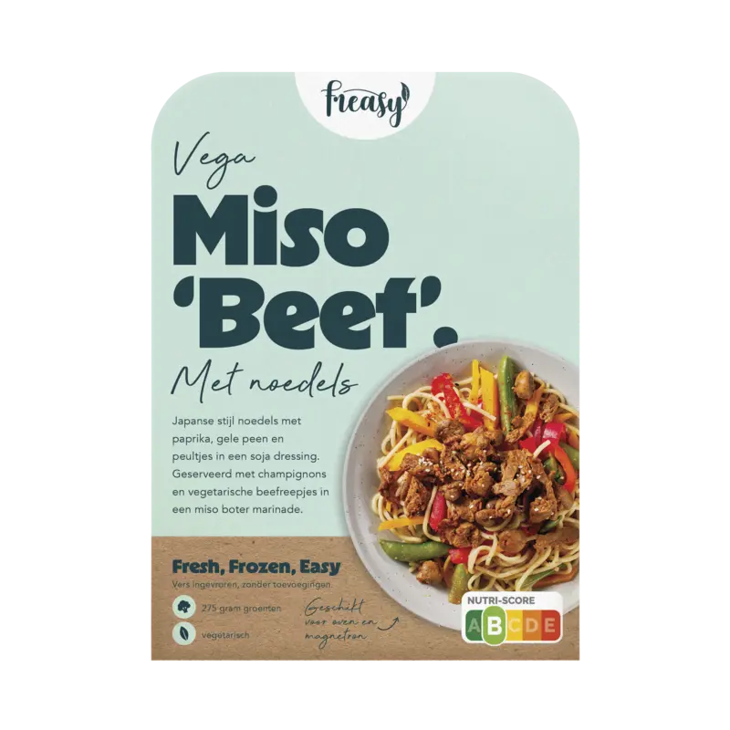 Miso ''beef'' met noedels