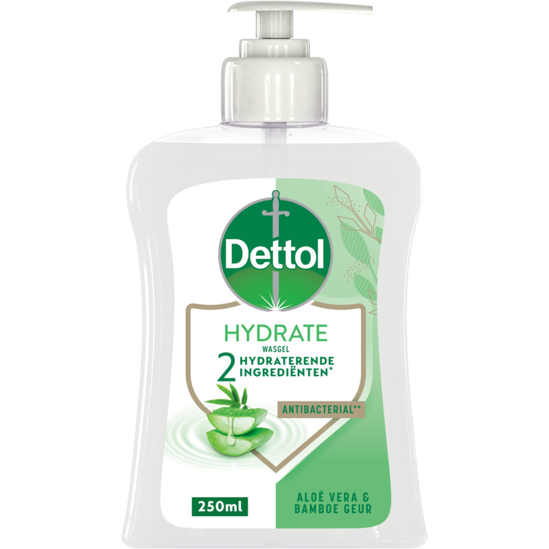DETTOL Savon mains Aloé/Bamboo antibactérien et hydratant