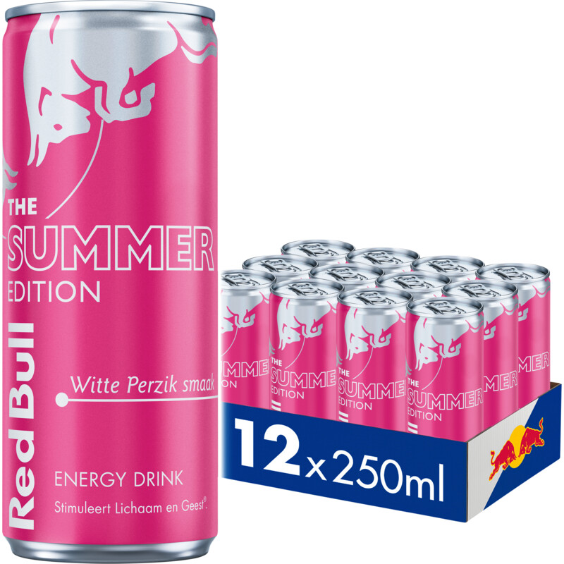 Een afbeelding van Red Bull Energy drink summer edition 12-pack