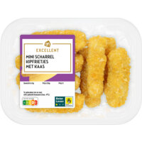 Een afbeelding van AH Excellent Mini scharrel kipfrietjes met kaas