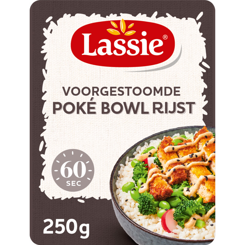 Een afbeelding van Lassie Voorgestoomde poké bowl rijst