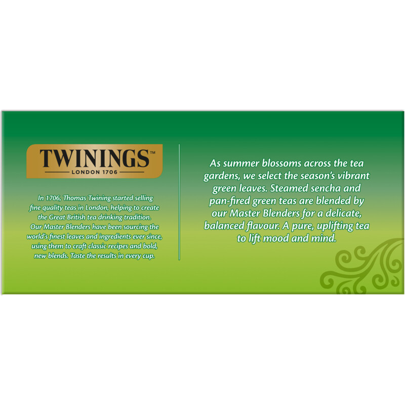 Een afbeelding van Twinings Green tea pure