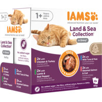 Een afbeelding van IAMS Delights adult 1+ land & sea collection