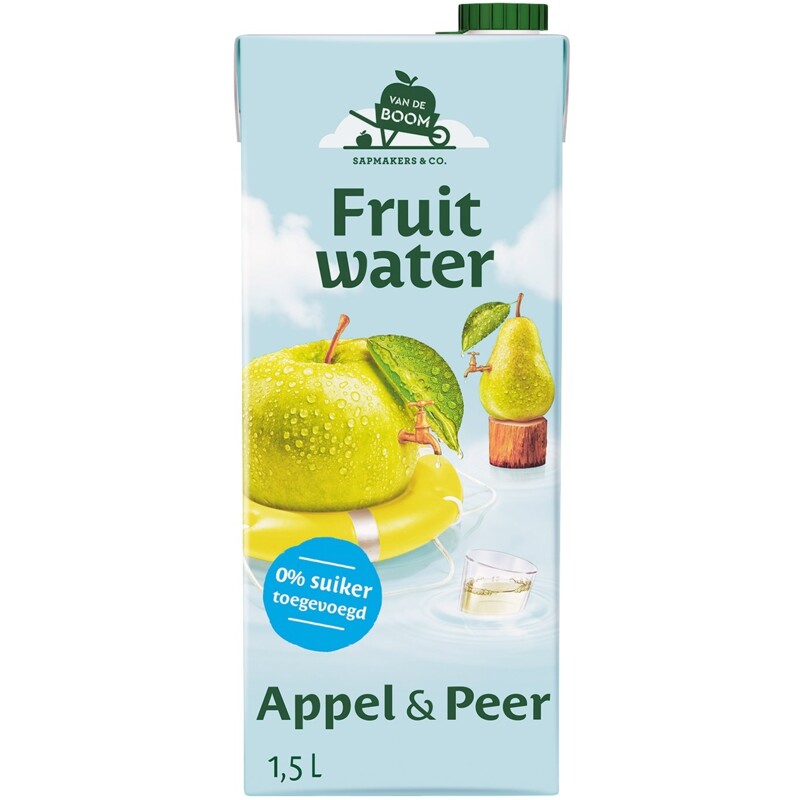 Een afbeelding van Van de Boom Fruit water appel & peer