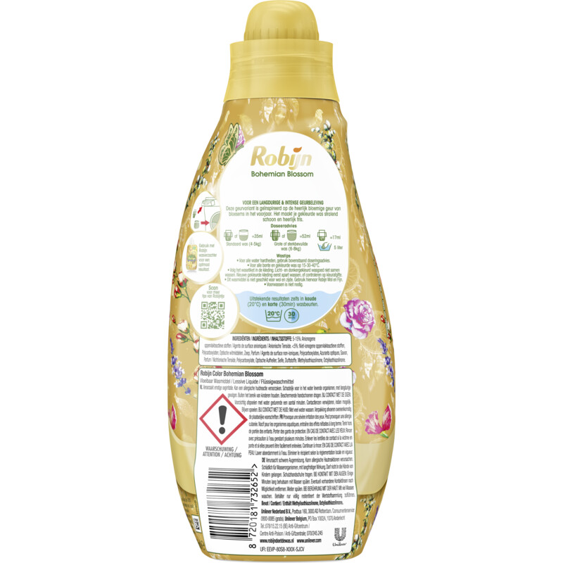 Een afbeelding van Robijn Color bohemian blossom wasmiddel