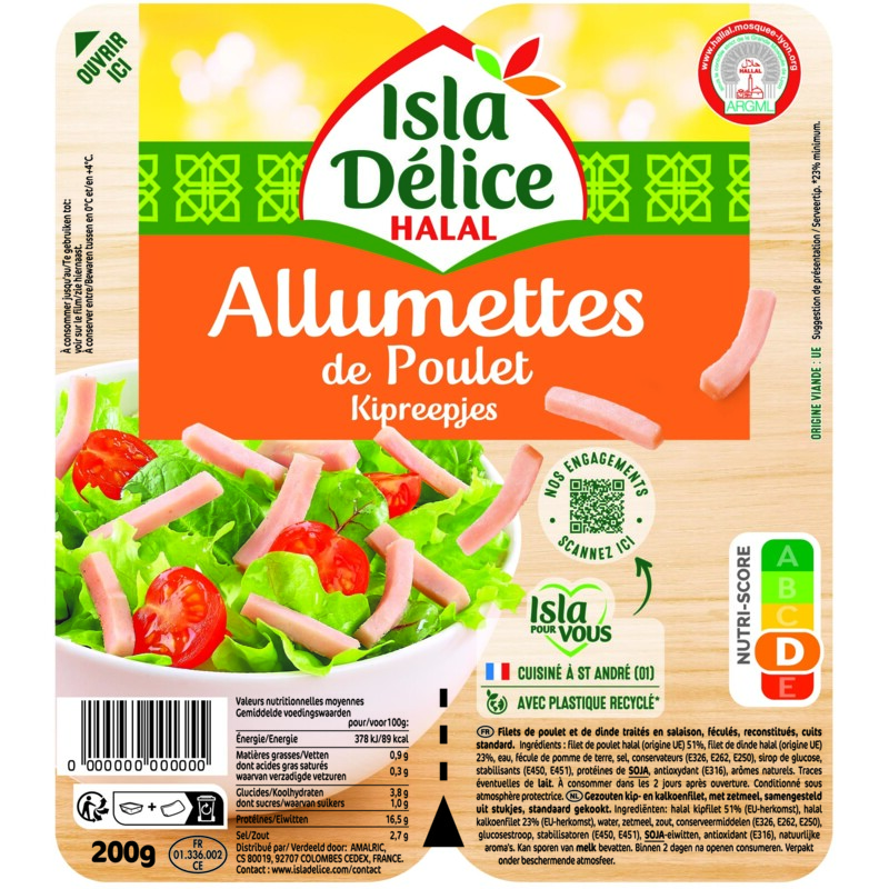 Een afbeelding van Isla Délice Kipreepjes