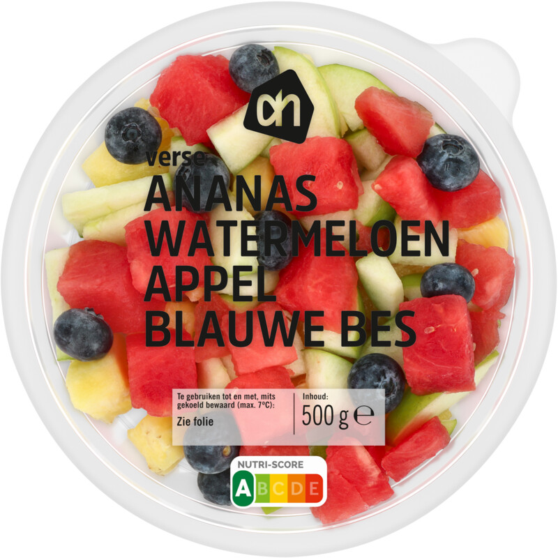 Een afbeelding van AH Ananas, watermeloen, appel, blauwe bes