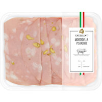 Een afbeelding van AH Excellent Mortadella pistache
