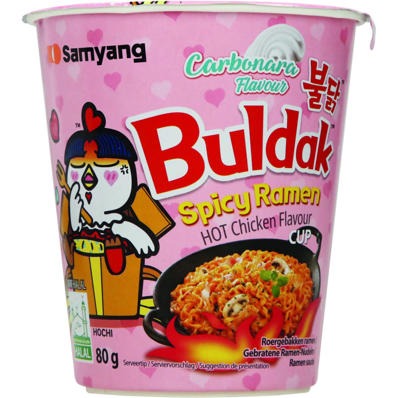 Een afbeelding van Samyang Buldak spicy ramen carbonara