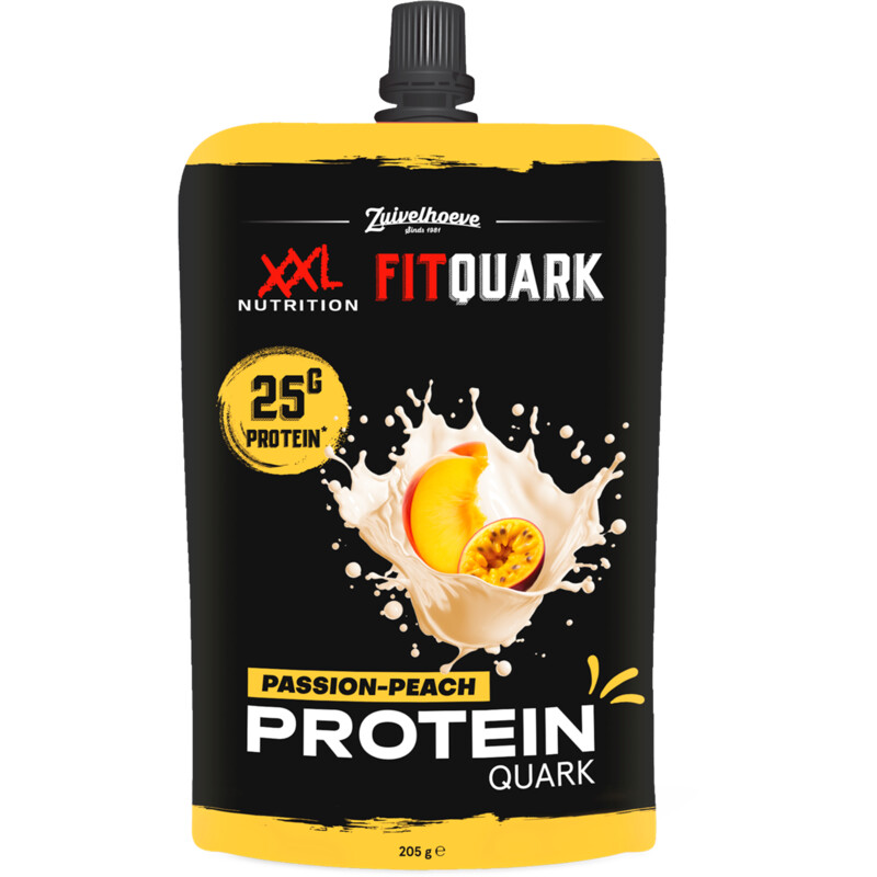 Een afbeelding van XXL Nutrition Fitquark peach passion