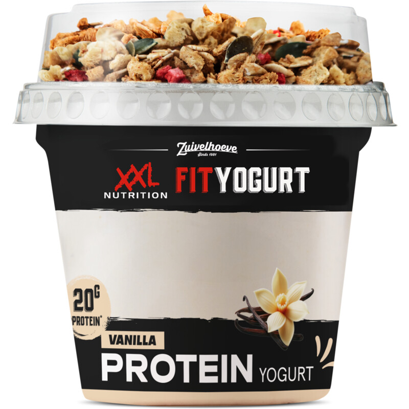 Een afbeelding van XXL Nutrition Fit yoghurt protein vanilla