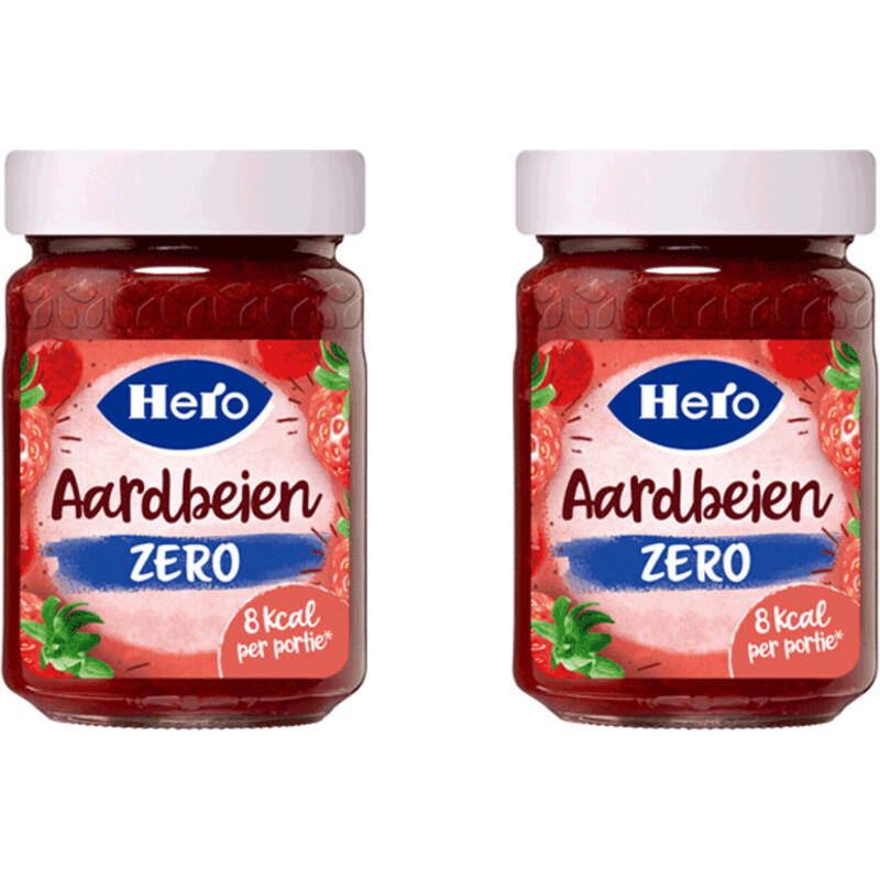 Een afbeelding van Hero Jam Zero Aardbeien 2-pack