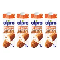 Alpro Amandeldrink zonder suikers 4-pack