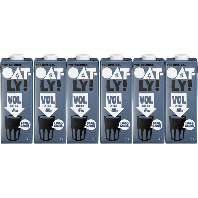 Een afbeelding van Oatly! vol 1 liter 6-pack