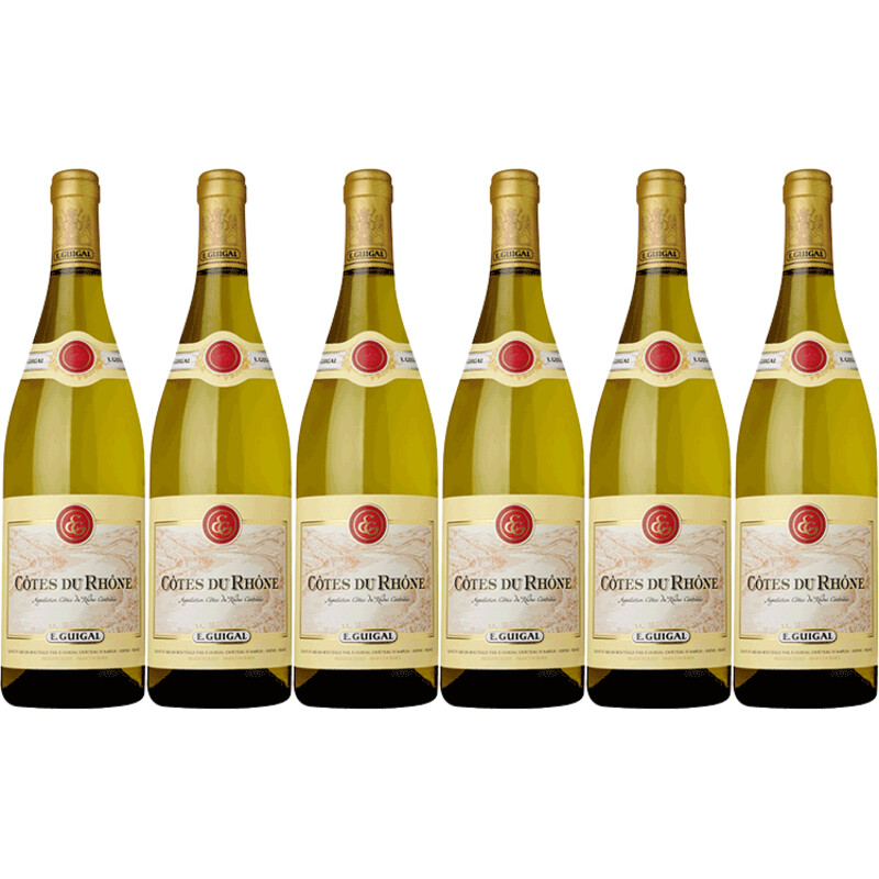 Een afbeelding van E. Guigal Côtes du rhône blanc 6 flessen