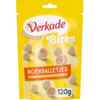 Een afbeelding van Verkade Bites koekballetjes met witte chocolade
